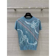 Hermes CHAIN  PRINTED short sleeved sweater 03 2025