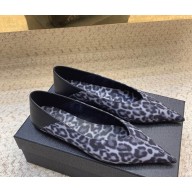 Saint Laurent  Genuine satin/leather Ballerina Flats for Women grey 1104-2024