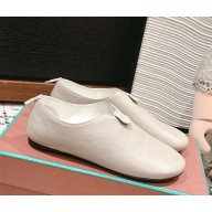 Loro Piana Floaty Flat in Frosted calf leather 1104-02-2024