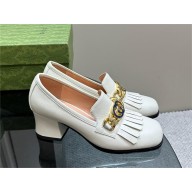 Gucci Interlocking G mid-heel pump 750532 White 2023