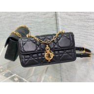 Dior Miss Daisy Mini Bag IN Black Macrocannage Lambskin 2024