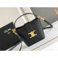 CELINE MINI BUCKET TRIOMPHE in SMOOTH CALFSKIN Black 2024