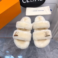 Louis Vuitton LV Sunset Comfort Flat Mule creamy 2023