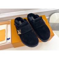 Louis Vuitton LV Cosy Flat Comfort Clog black 2023