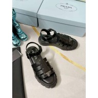 prada black sandals 2022