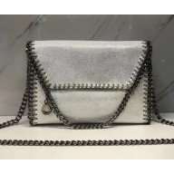 Stella McCartney Falabella Medium Shoulder Bag Silver White 2018