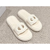 DIOR white rubber Dioriviera D-Club Slide 2024
