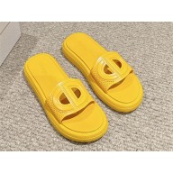 DIOR yellow rubber Dioriviera D-Club Slide 2024