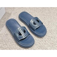 DIOR blue rubber Dioriviera D-Club Slide 2024