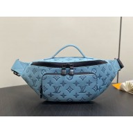 LOUIS VUITTON Monogram Shadow embossed calf leather Rush Bumbag M14782 2025