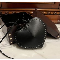 Alaia LE CŒUR Heart BAG IN LUX CALFSKIN in black 1022-2024
