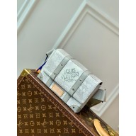 louis vuitton Damier Salt canvas TRUNK SLINGBAG N50061 gray