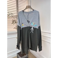 loewe Asymmetric cardigan in wool 2024