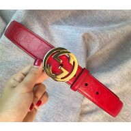 Gucci Signature belt with G buckle 370543 red