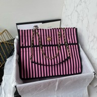 chanel shopping bag AS4693 BLACK/PINK 2024