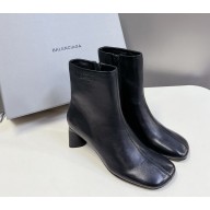 Balenciaga Women's Duty Free 60mm Boot in Black shiny soft lambskin 2024