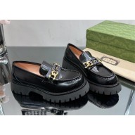 Gucci Women's lug sole loafer 750527 black 2023