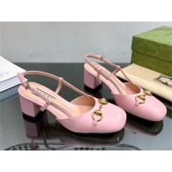 Gucci Women's Horsebit slingback 771601 pink 2024