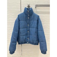 chanel Washed Denim Blue coat P78298 2024