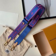 Louis Vuitton Logo Canvas Bandouliere Shoulder Strap Blue/pink