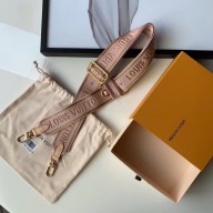 Louis Vuitton Logo Canvas Bandouliere Shoulder Strap pink