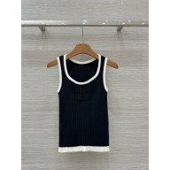 CHANEL black Cotton & Mixed Fibers tank P78636 2025
