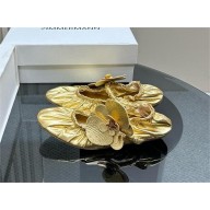 Zimmermann Orchid leather ballet flats gold 2024