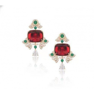 bvlgari pink twists earrings 2023