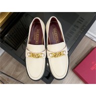 VALENTINO GARAVANI Calfskin Stud Sign Loafer white 2023