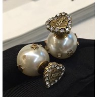 Dior Tribales Heart and Star Earrings Crystal/Gold 2018