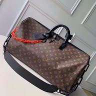 louis vuitton monogram canvas virgil abloh keepall 50 m44471