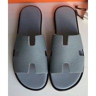 Hermes Izmir Men's Slipper Sandals in Togo Calfskin Pale Blue