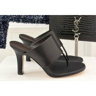 The Row heel 9cm Signum Leather Sandals black 2025