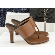 The Row heel 9cm Signum Leather Sandals brown 2025