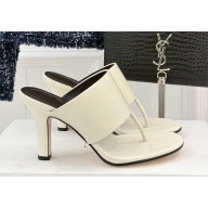 The Row heel 9cm Signum Leather Sandals white 2025