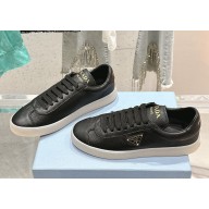 Prada women'/men's Lane leather sneakers in black 2024