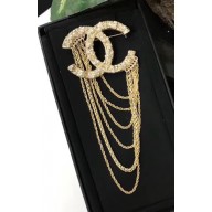 Chanel CC Chain Brooch Gold 2018