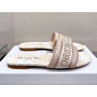 dior White and Gold-Tone Cotton Embroidered with Dior Jardin d'Hiver Motif in Gold-Tone Metallic Thread Dway Slide 2023