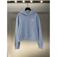 GUCCI BLUE HOODED SWEATSHIRT 2025