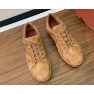 Loro Piana women's suede leather sneakers 1105-03-2024