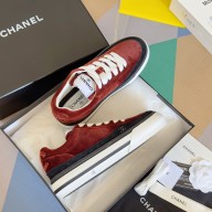 Chanel velvet & Suede Calfskin Sneaker G45208 red 2023