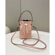 Fendi pale pink leather mini Mon Treso bag 2023