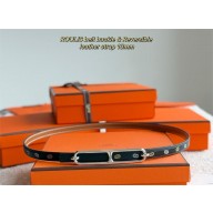 HERMES 13MM reversible roulis belt in calfskin black/silver 2025