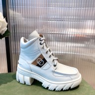 Gucci Women's ankle boot with Interlocking G white 663594