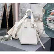 LOEWE Compact Hammock in satin calfskin WHITE GLAZE 2023