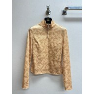 chanel Velvet Jersey GOLD TOP P77363 2024