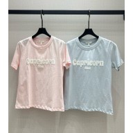 Chloe cotton T-shirt pink/blue 2025