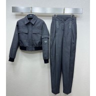 fendi top shot +pants grey 2025