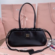 Miu Miu Joie nappa leather bag 5BG287 black 2024