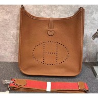 Hermes Evelyne III GM Bag in Original Togo Leather Brown